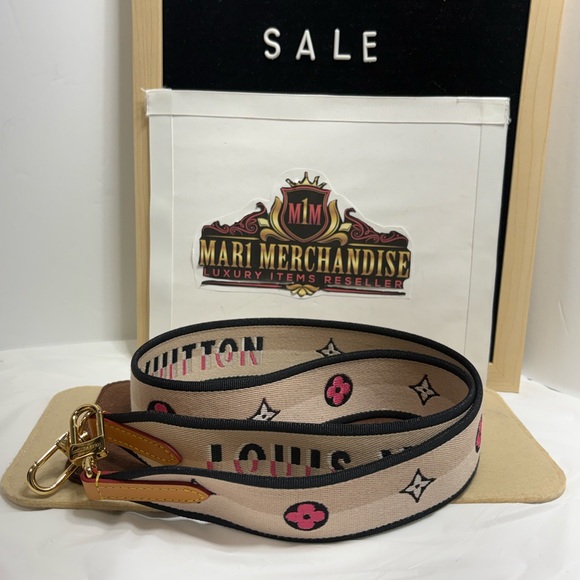 Louis Vuitton Beige and Pink Bag Strap - Picture 4 of 16